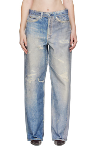 パンツ Our legacy full cut 34 OUR LEGACY: ブルー Full Cut ジーンズ | SSENSE 日本