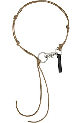 アクセサリー OUR LEGACY LADON OLIVE OUR LEGACY: Ladon ネックレス | SSENSE 日本