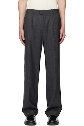 OUR LEGACY: グレー Slack トラウザーズ | SSENSE 日本