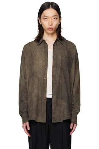 OUR LEGACY: Gray Above Shirt | SSENSE UK