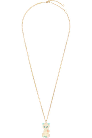 【Valentino】Le Chat De La Maison ネックレス猫チャーム正規品 Valentino Garavani: 'Le Chat De La Maison' Necklace | SSENSE
