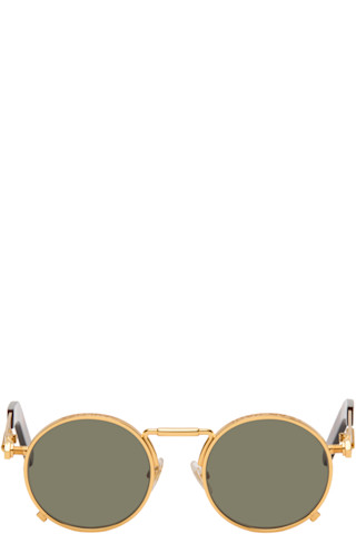 Jean Paul  GAULTTER  ライト Jean Paul Gaultier: Gold 'The 56-8171' Sunglasses | SSENSE