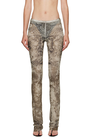 Beige 'The Médaillon' Lounge Pants by Jean Paul Gaultier on Sale