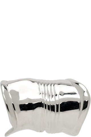 【関税込み】Jean Paul Gaultier 'The Crushed Can' イヤカフ Jean Paul Gaultier: 'The Crushed Can' イヤカフ | SSENSE 日本