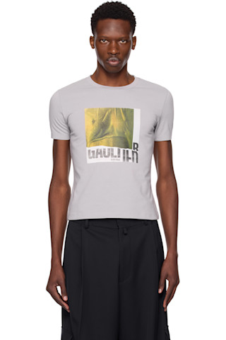 Tシャツ・カットソー JeanPaul GAULTIER FW25 (ST035 C07501) Jean Paul GAULTIER HOMME Native Print T-shirt Green,Red 48