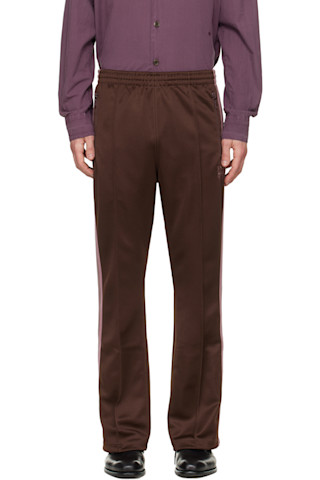 Brown Boot-Cut Track Pants by NEEDLES on Sale