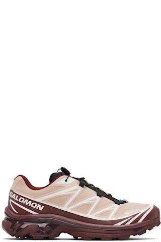 Salomonのピンク＆バーガンディ XT-6 GORE-TEX スニーカーがセール中