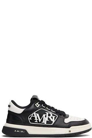 あめり Black & White Classic Low Sneakers by AMIRI on Sale