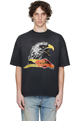 AMIRI ロゴ Sunny place オーバーサイズ 半袖 Tシャツ ブラック 252886M213019_1.jpg