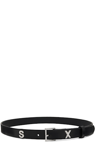 Martine Roseのブラック 'Sex' Letter ベルトがセール中