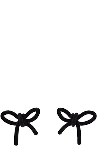 Shushu/TongのSSENSE 日本限定 YVMINエディション Velvet Bow ピアスが
