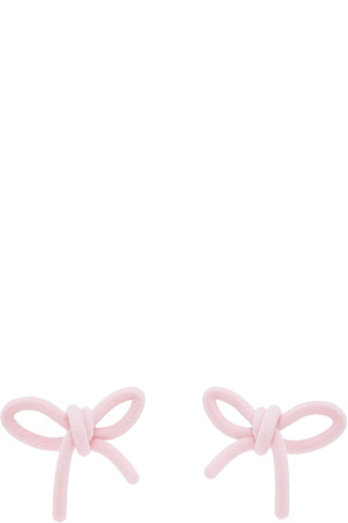 Shushu/TongのSSENSE 日本限定 YVMINエディション Velvet Bow ピアスが