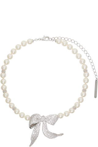 Shushu/TongのYVMINエディション Diamond Bowknot Faux-Pearl