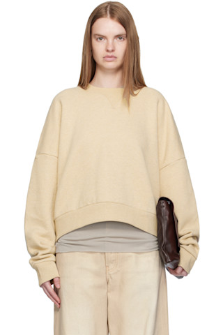 Entire Studiosのベージュ Box クルーネック スウェットシャツがセール中 Entire Studiosのベージュ Box クルーネック スウェットシャツがセール中
