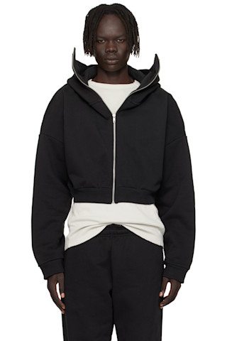 entire studios クロップドフルジップフーディー sサイズ entire studios - クロップド フルジップ フーディー パーカー