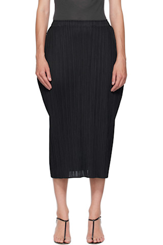 スカート thehighlights pleats 'skirt' midi black Black Mid-May Lamp Shade Midi Skirt by PLEATS PLEASE ISSEY MIYAKE