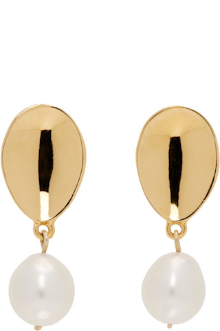 Sophie Buhai: Everyday Pearl Drop Earrings | SSENSE