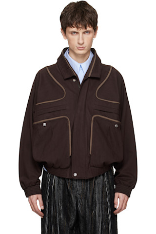Kiko Kostadinov: ブラウン Harrer ブルゾンジャケット | SSENSE 日本