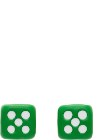 【関税込み】VEERT 'The Enamel Dice' ピアス VEERT: 'The Enamel Dice' ピアス | SSENSE 日本