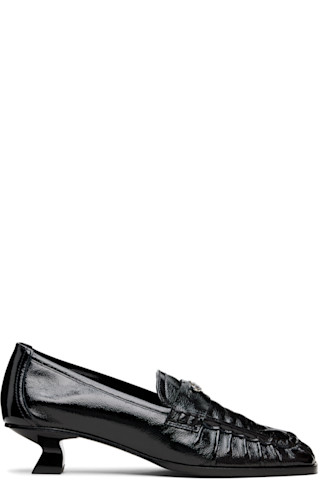 Black D-Amber Moc 30 Heels by Diesel on Sale