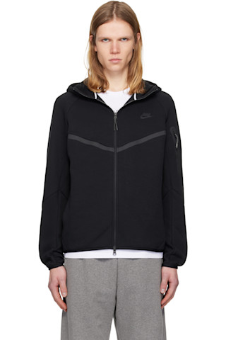 Nike: ブラック Nike Tech Fleece Windrunner フルジップ フーディ
