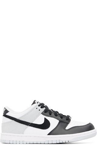 Big Kids White & Black Dunk Low Essential Sneakers by Nike | SSENSE