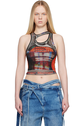 OTTOLINGER レモンプリント メッシュタンクトップ XS 261016F111006_1.jpg