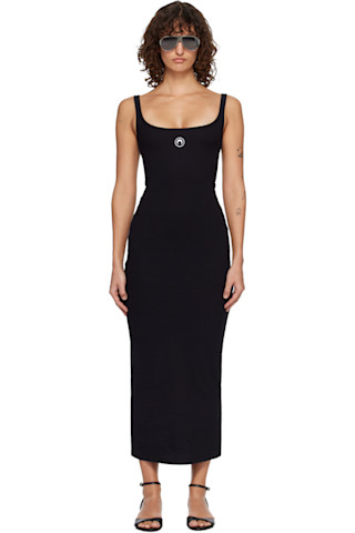 Marine Serre Black Cotton Casual Dress - XS