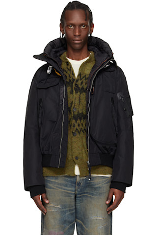 Parajumpers: ブラック Gobi フード付き ダウンジャケット | SSENSE 日本