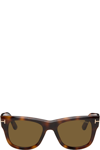 TOM FORD: ブラウン Finn サングラス | SSENSE 日本