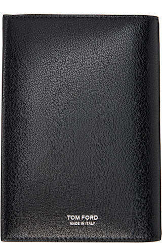 TOM FORD: ブラック Exotic Line カードケース＆パスポートケース