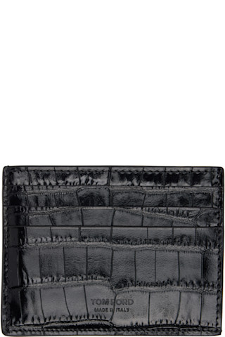 TOM FORD: ブラック Exotic Line カードケース | SSENSE 日本