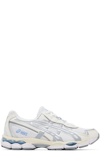 ASICS: White & Gray GEL-NYC 2055 Sneakers | SSENSE