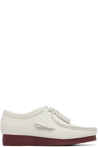 Clarks Originals: ホワイト ワラビー | SSENSE 日本