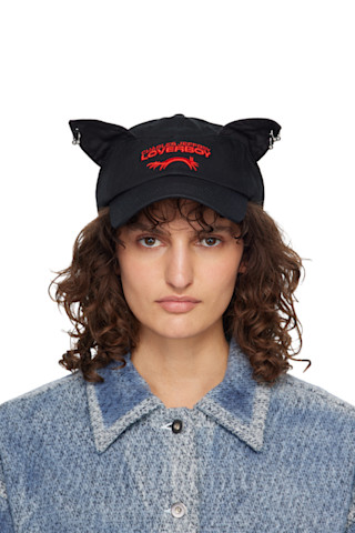 Charles Jeffrey LOVERBOY: ブラック Pierced Ears Exclusive キャップ