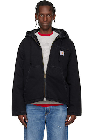 Black Cleveland Jacket by Carhartt Work In Progress on Sale