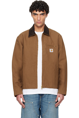 Carhartt Work In Progress: ブラウン Detroit ジャケット | SSENSE 日本