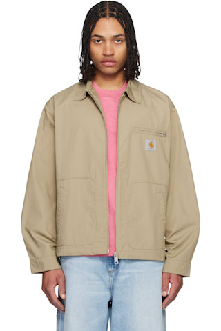 Carhartt Work In Progress: ベージュ Postal ジャケット | SSENSE 日本
