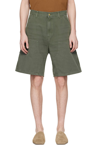 パンツ CARHARTT KEY BERMUDA DOUBLE KNEE SHORTS Green Double Knee Shorts by Carhartt Work In Progress on Sale