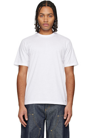 Two-Pack White Standard Crew Neck T-shirts by Carhartt Work In