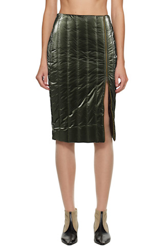 SSENSE Exclusive Green Josephine Midi Skirt by Nicklas Skovgaard