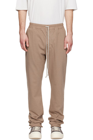 Rick Owens DRKSHDW: Taupe Temple Berlin Drawstring Sweatpants | SSENSE