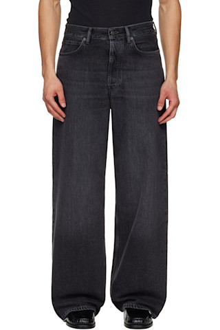 Acne Studios: ブラック Loose Fit 1981 ジーンズ | SSENSE 日本