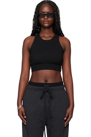 Fear of God ESSENTIALS: ブラック Holiday Waffle Sport タンクトップ