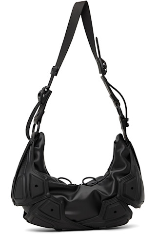 Black Object M02 Small Half Moon Bag by Innerraum on Sale