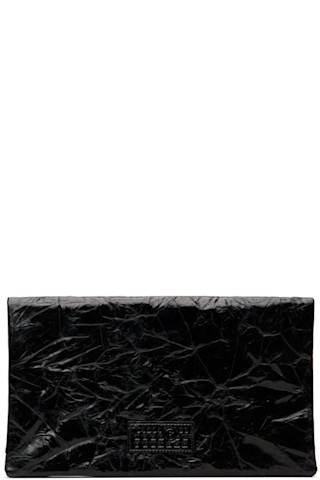 MM6 Maison Margiela: Black Numeric Pouch | SSENSE Canada