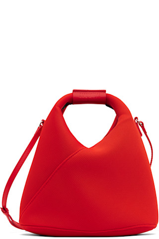 MM6 Maison Margiela: オレンジ メッシュ クロスボディバッグ | SSENSE
