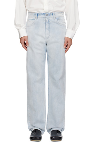 MM6 Maison Margiela: Blue 5 Pockets Jeans | SSENSE