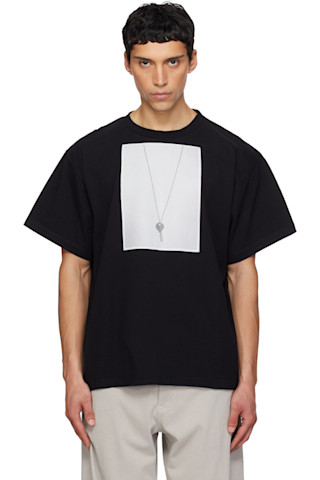 MM6 Maison Margiela: ブラック Key Tシャツ | SSENSE 日本
