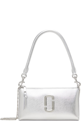 【新品】MARC JACOBS THE SNAPSHOT　オールシルバー　銀 Marc Jacobs: Silver 'The Metallic Snapshot' Convertible Shoulder